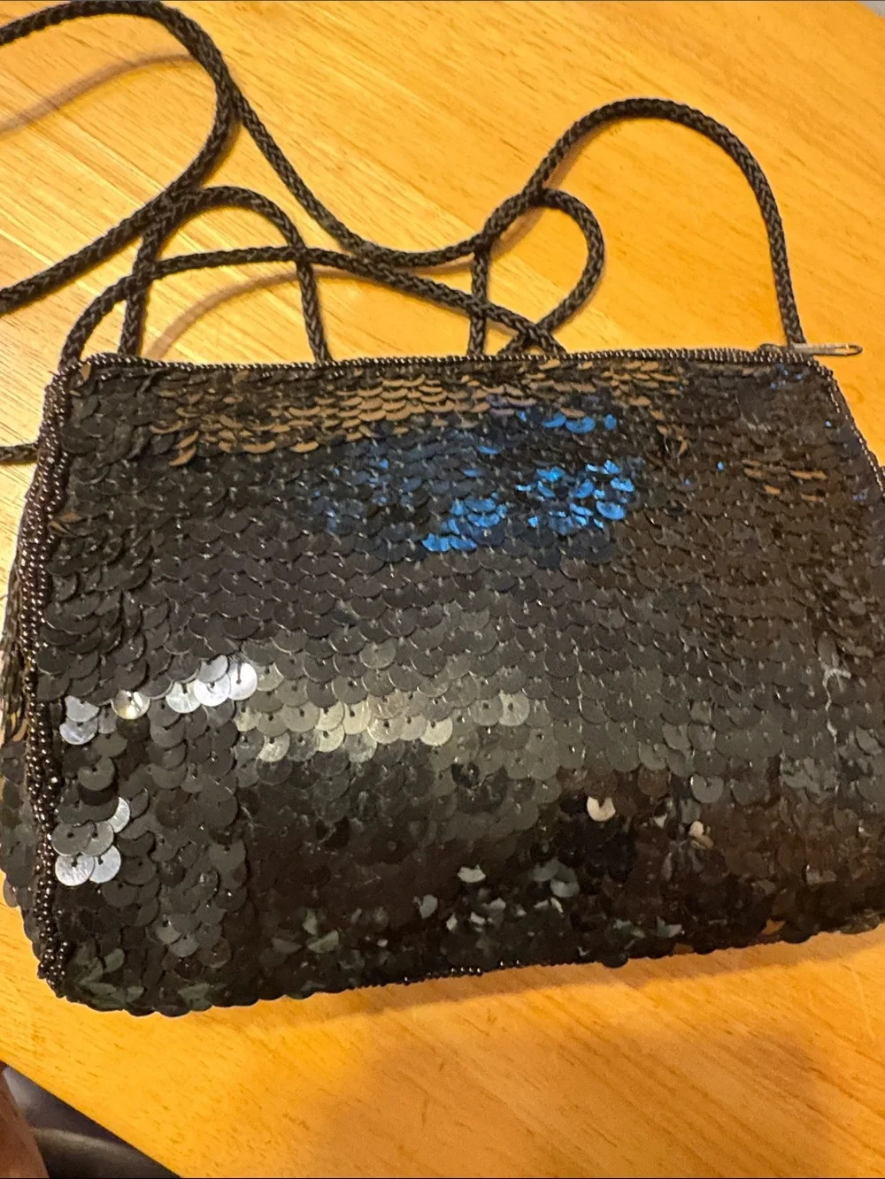 Beaded Multi-Color Geometric Crossbody Bag